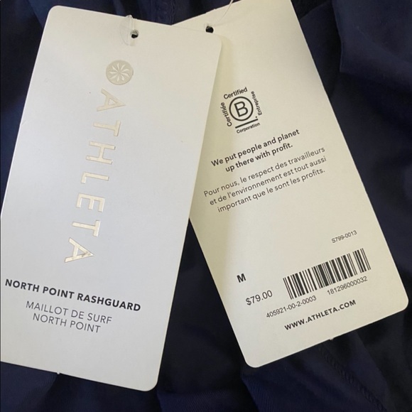 ATHLETA NORTH POINT RASHGUARD // Dress Blue - Picture 4 of 8